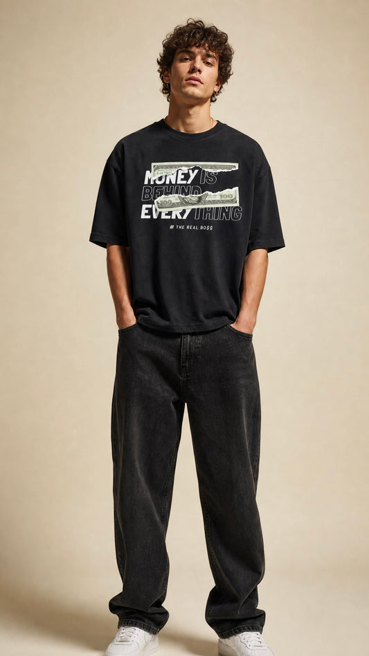 Behind Money Tee Oversized