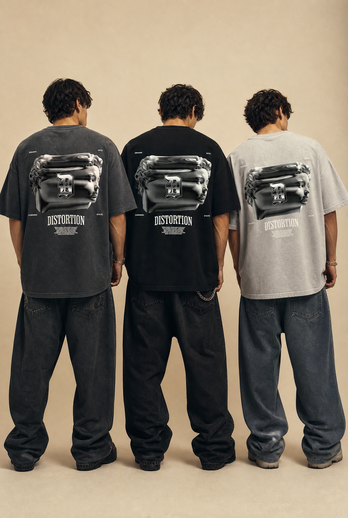 DISTORTED REALITY Oversized T-Shirt