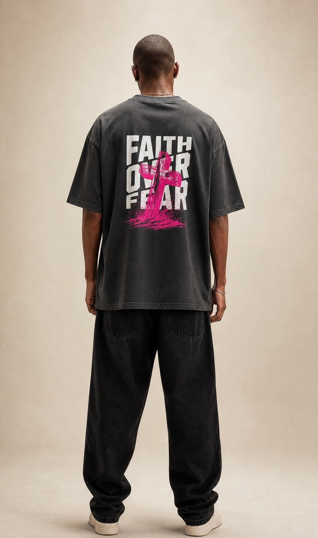 Faith Over Fear Oversized Shirt
