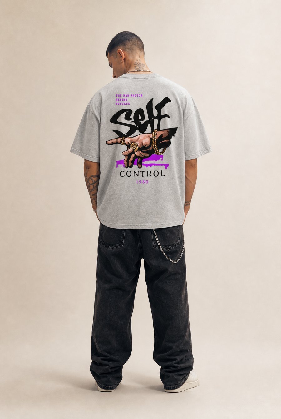 SELF CONTROL Oversized Shirt